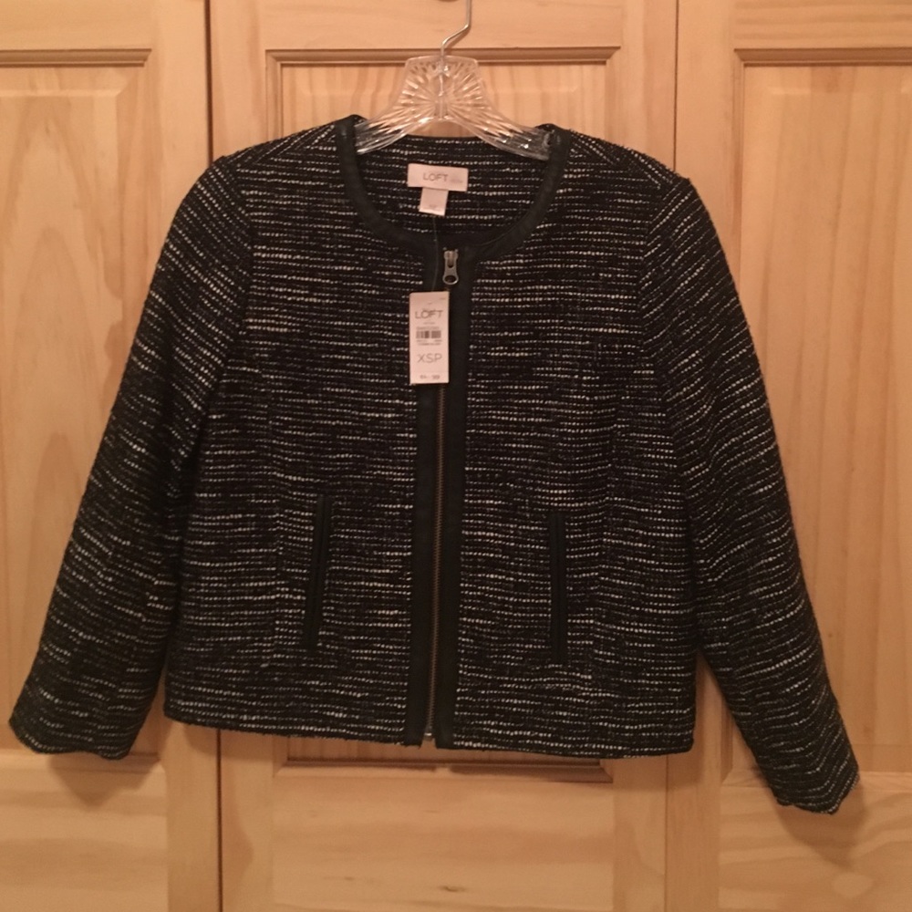 Threaded Black & White Jacket